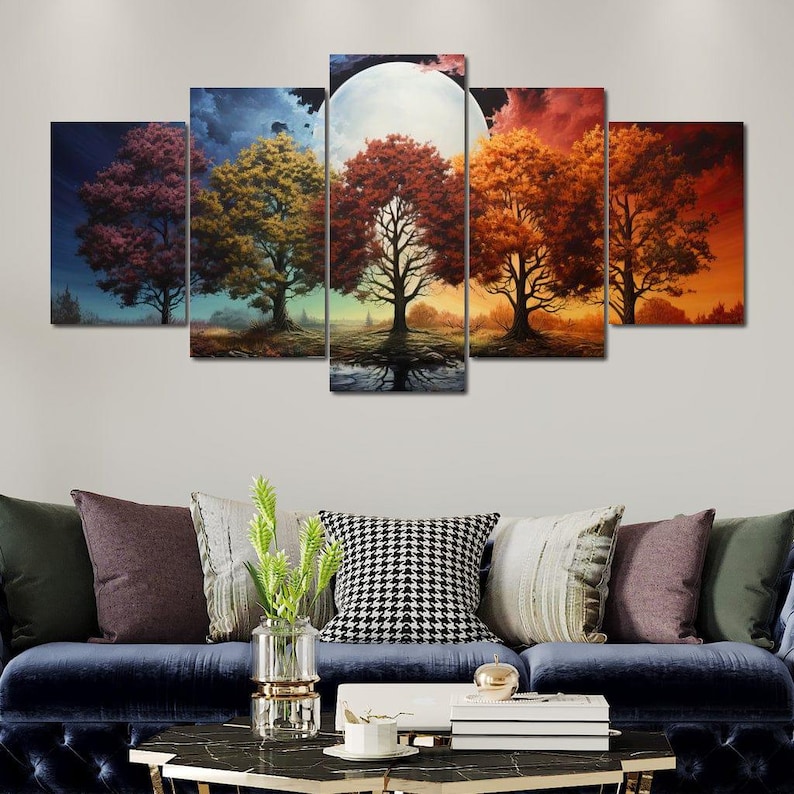 Four Seasons Forest - NicheCanvas