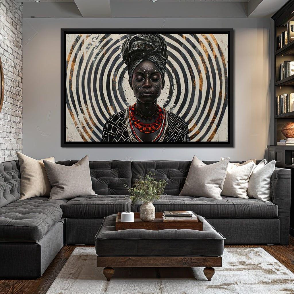Spirals of Serenity Queen - Sakeem Gibbs: African Queen Art