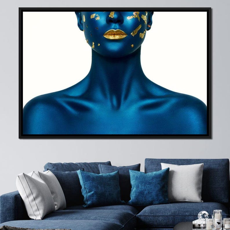 Blue Body Paint Etsy