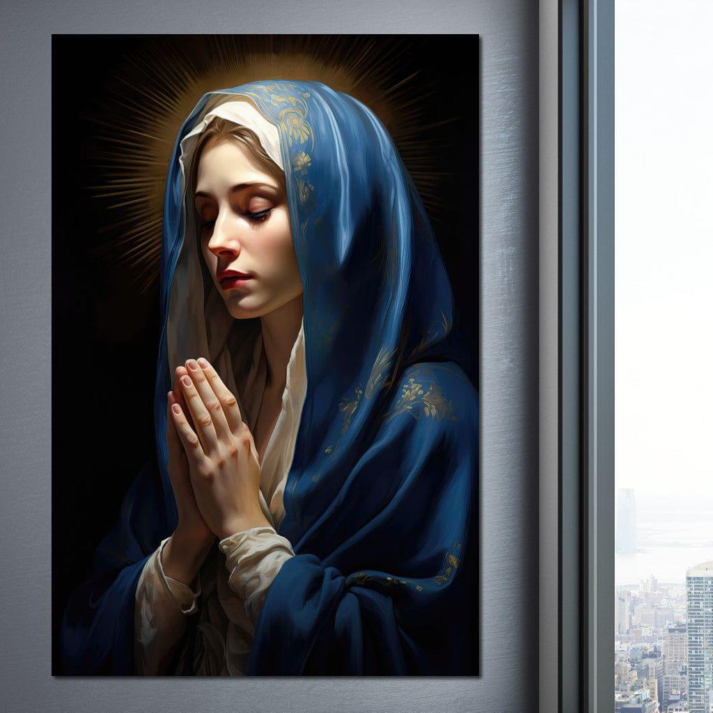 Celestial Reverence: Religious Art | Virgin Mary Art | Praying