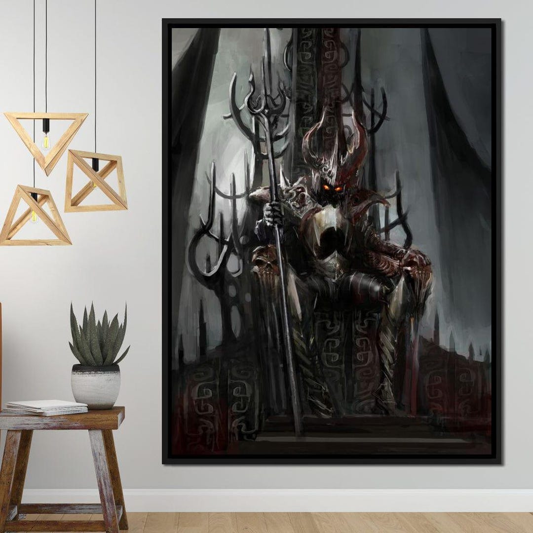 Death Knight: Medieval Warrior Art | Dark Fantasy Decor | Gothic ...