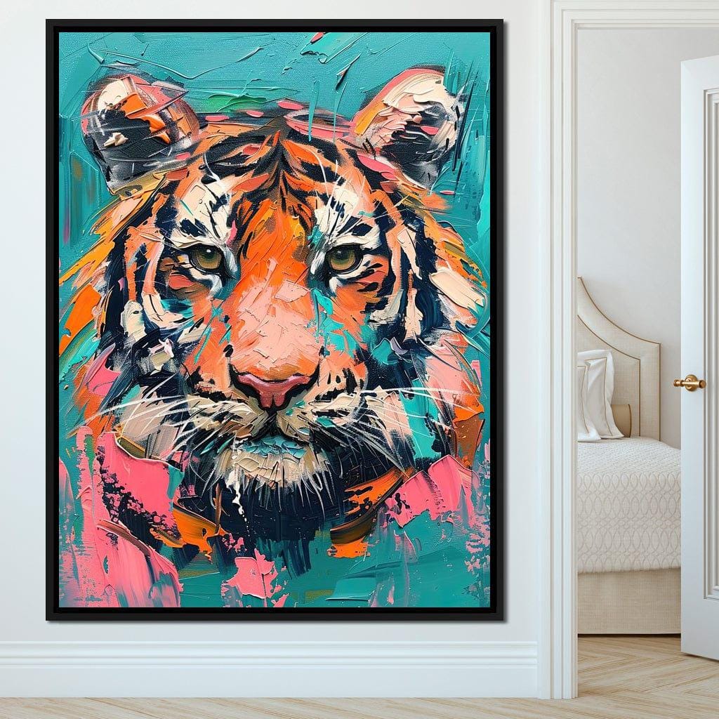 絵画 Tiger Tiger Essence: Vibrant Big Cat Art | Bold Animal Print | Exotic