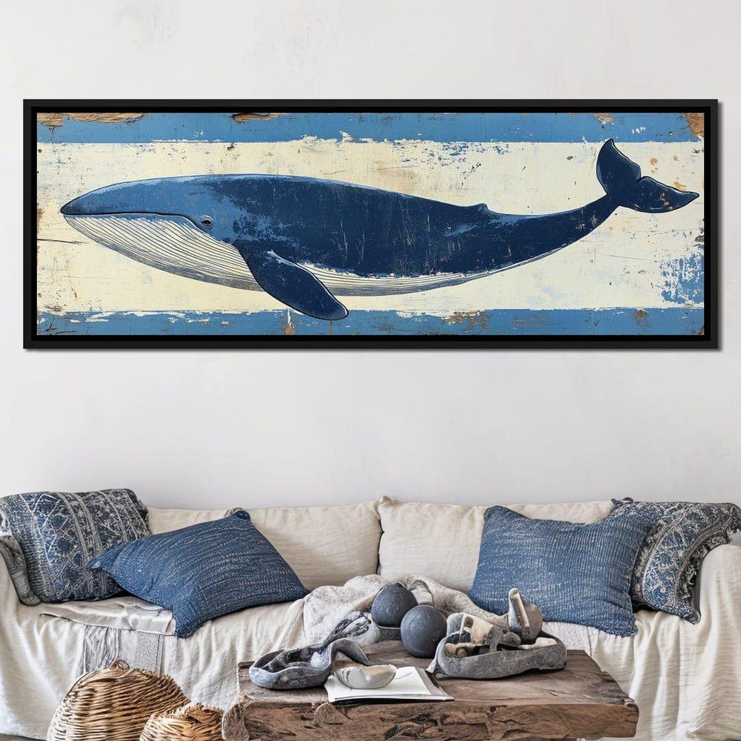 Glorious Whale: Coastal Home Decor | Ocean Inspired Wall Art | Nautical ...