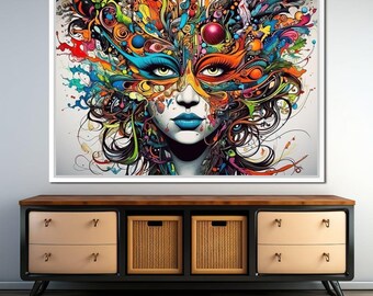 Vibrant Doodle of Visual Delight: Colorful Abstract Art