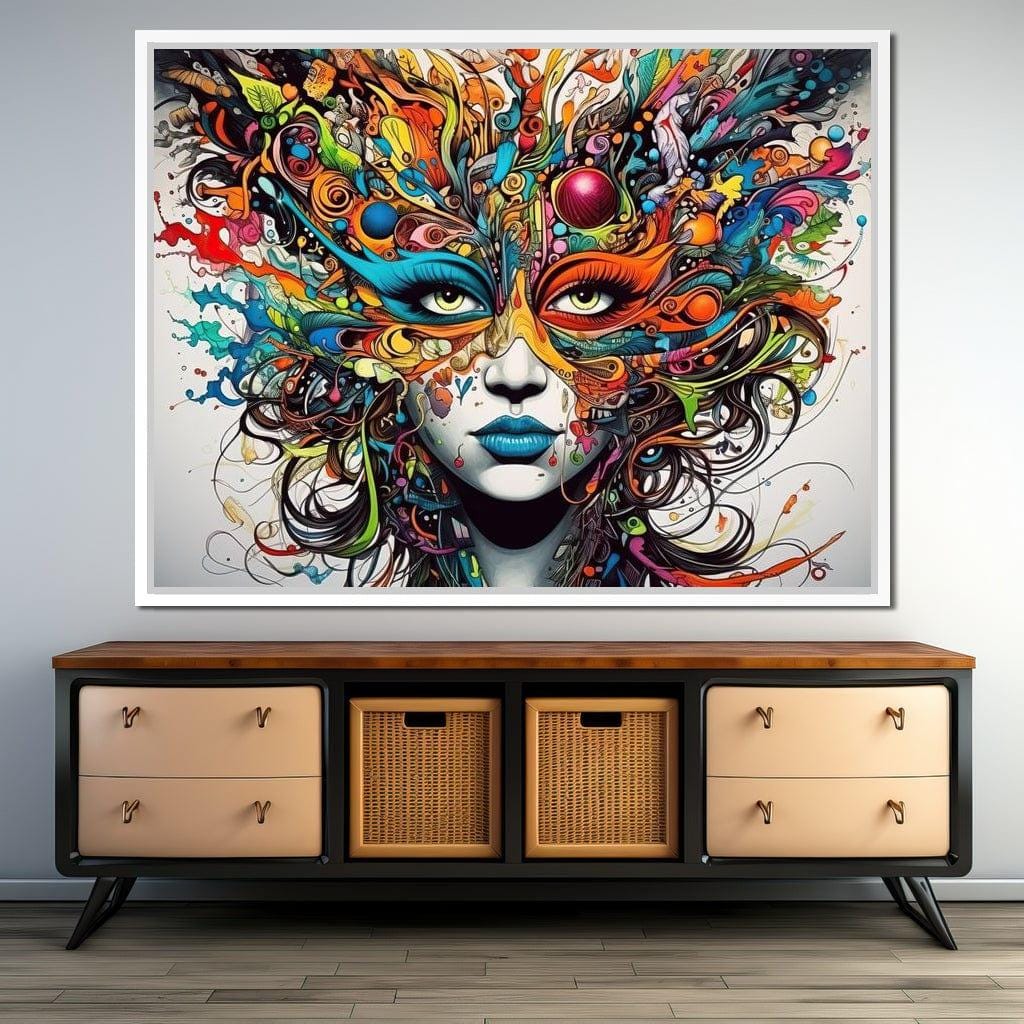 Vibrant Doodle of Visual Delight: Colorful Abstract Art