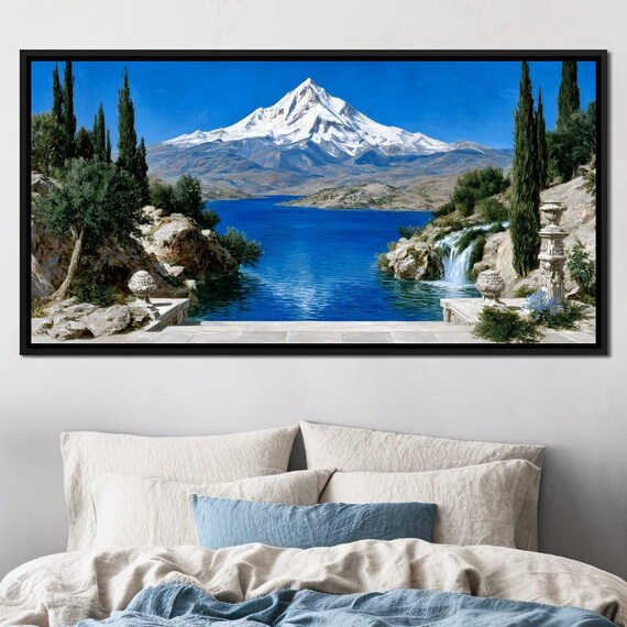 Majestic Peaks and Tranquility: Serene Mountain Landscape | Nature