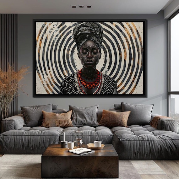 Spirals of Serenity Queen - Sakeem Gibbs: African Queen Art