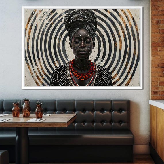 Spirals of Serenity Queen - Sakeem Gibbs: African Queen Art