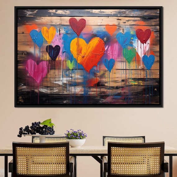 絵画 Braving heart From the Heart” – Abstract painting blending musical instruments