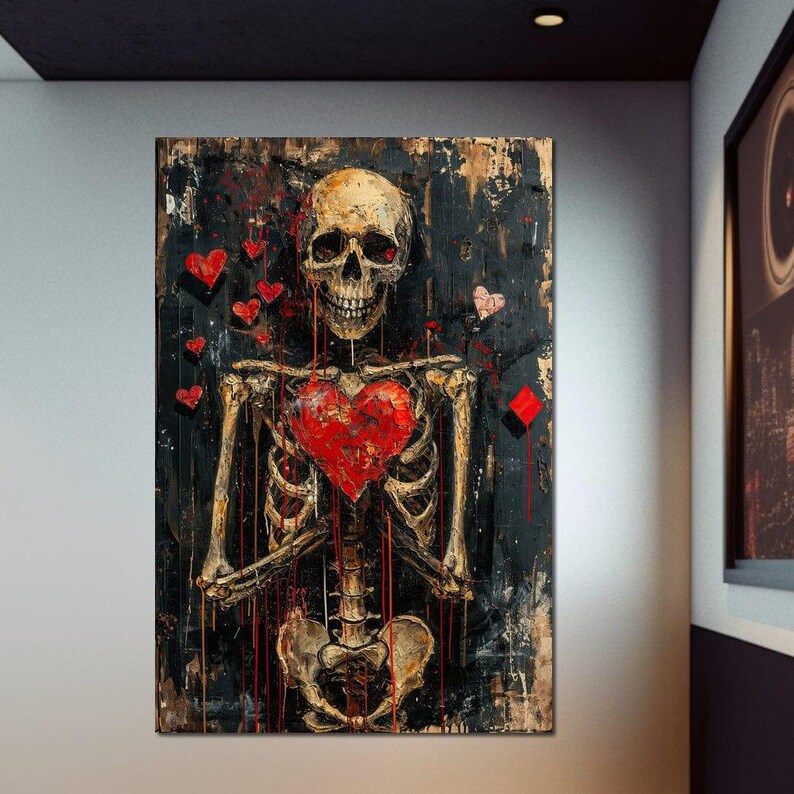 Romantic Skeleton 5 - NicheCanvas