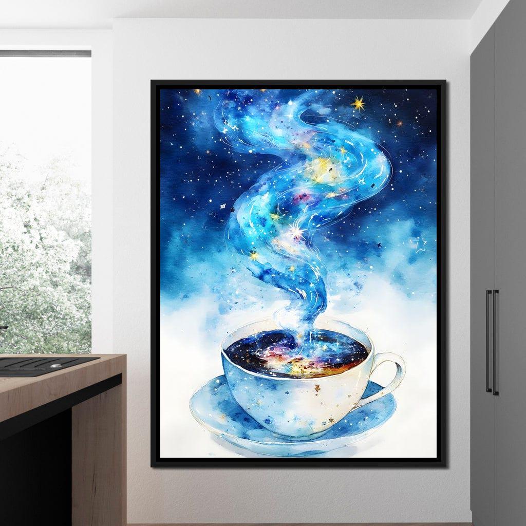 Celestial Coffee of Dreams: Dreamy Art | Coffee Wall Art | Cosmic