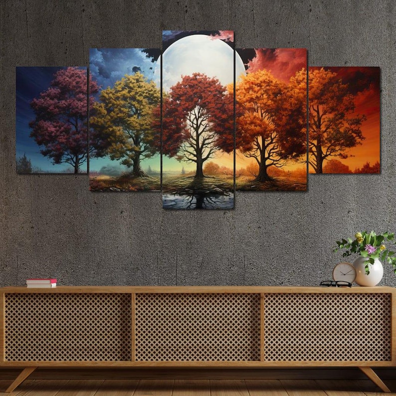 Four Seasons Forest - NicheCanvas