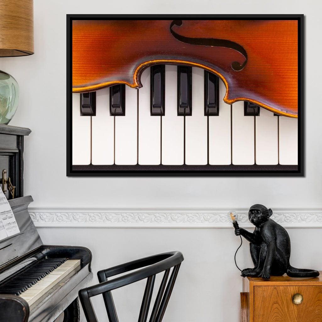 Violin & Piano: Elegant Musical Art | Wall Decor | Instrument
