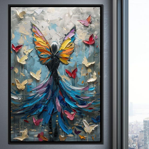 絵画 butterfly Butterfly Emergence Sonata: Ethereal Beauty | Nature Inspired