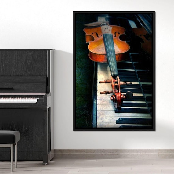 Piano & Violin: Music Wall Art | Classical Music Decor