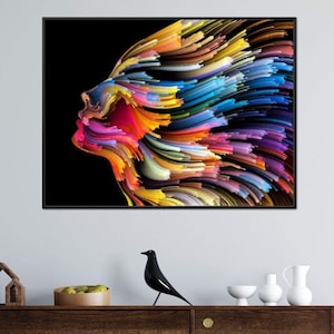 Psychedelic Face - NicheCanvas