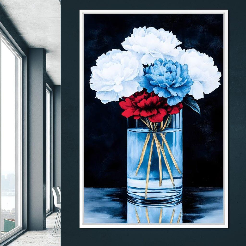 Heavenly Petal Symphony: Floral Wall Art | Elegant Home Decor