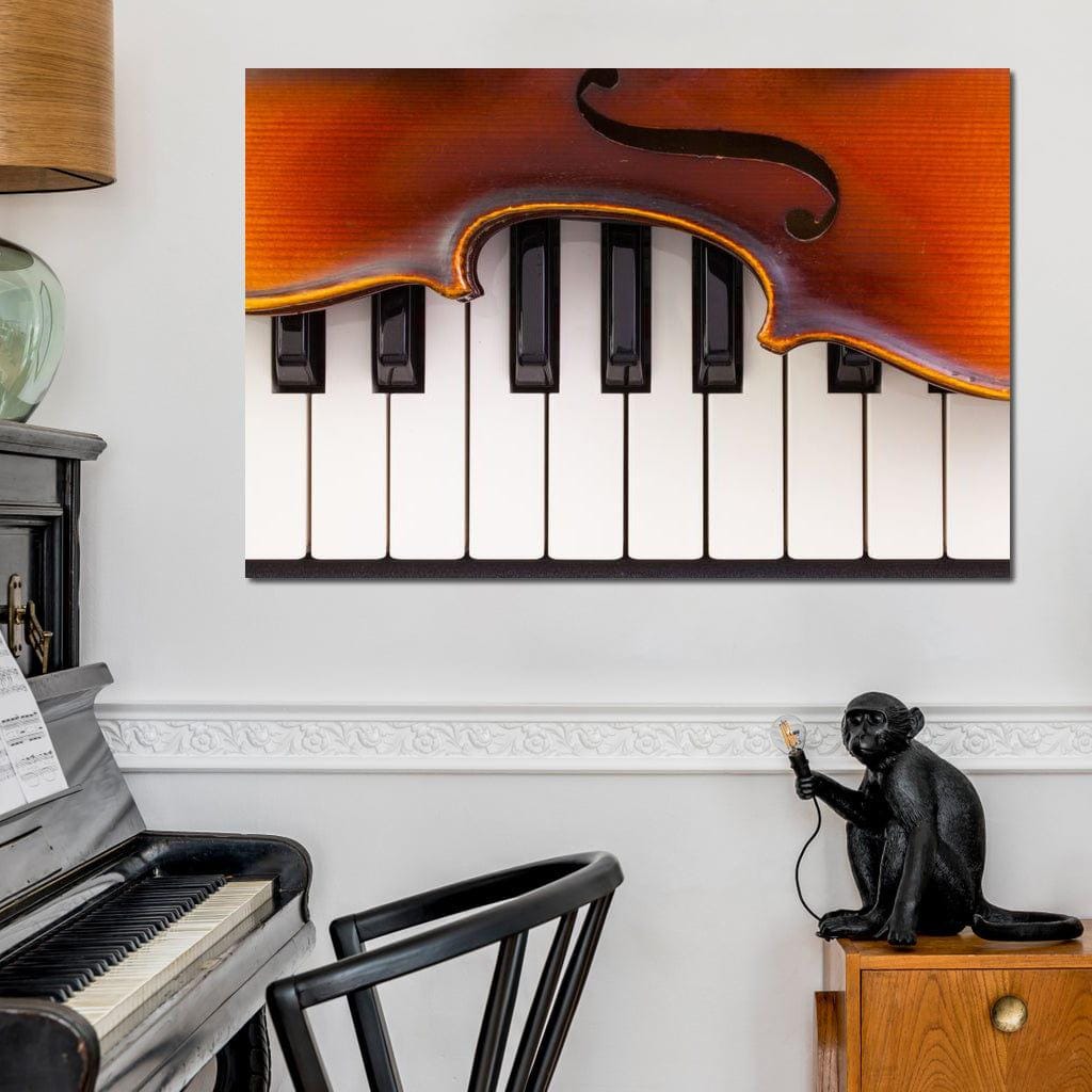 Violin & Piano: Elegant Musical Art | Wall Decor | Instrument