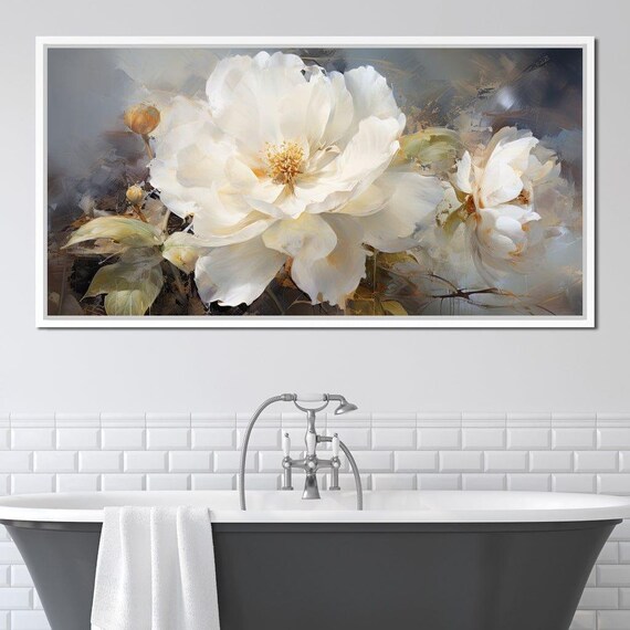 Ethereal Peony Essences: Floral Wall Art | Elegant Decor