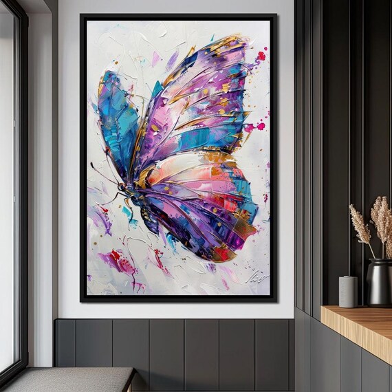 絵画 butterfly Own a one-of-a-kind, hand-painted electric green swordtail butterfly