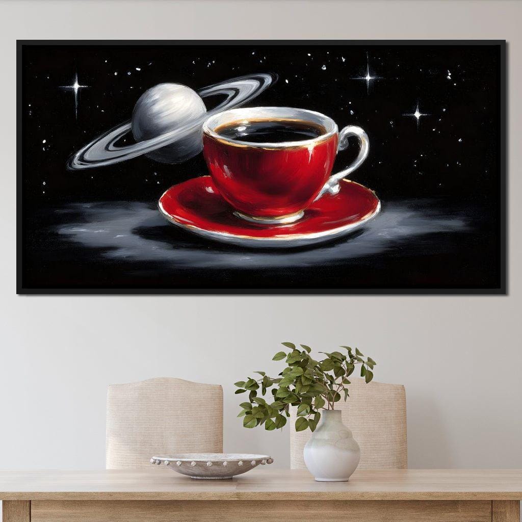 Galactic Brew and Orbit: Cosmic Coffee Art | Space & Home Decor