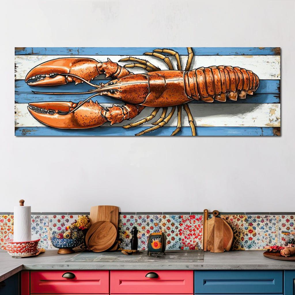 Oceanic Lobster Delight: Vibrant Marine Life Home Decor | Coastal