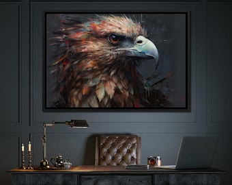Red-Tailed Hawk – Neal Hackett | Bird Wall Art | Wildlife Painting | Modern Home Decor | Nature Lover Gift by NICHECANVAS