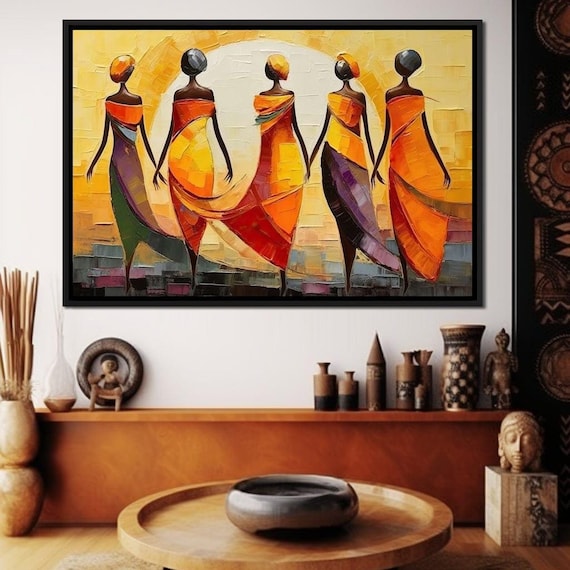 油絵　Partita No.2 雫　アート　加藤英人　SM African Sunset - Sakeem Gibbs | African Art | Colorful Decor