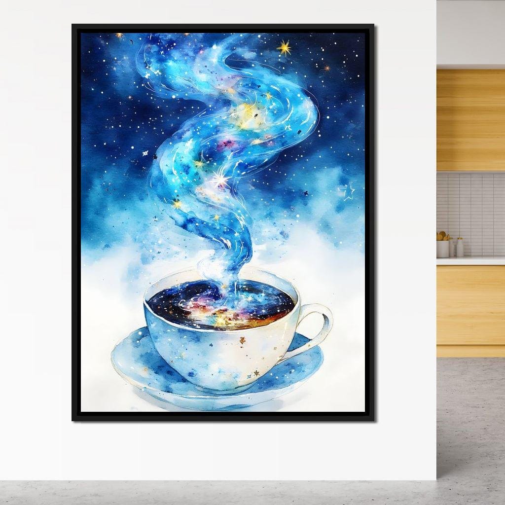 Celestial Coffee of Dreams: Dreamy Art | Coffee Wall Art | Cosmic
