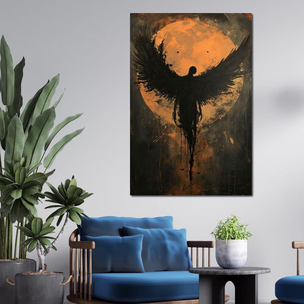 Eclipse of the Fallen Seraph: Fallen Angel Art | Dark Aesthetic