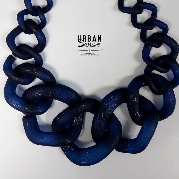 Big Chunky Necklace Etsy