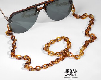 tortoise shell eyeglass chain sale