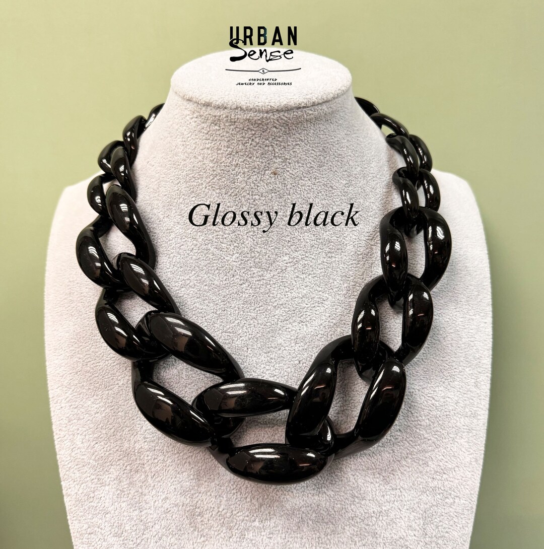 【BLACKPURPLE】4B BIC BOSS CHAIN NECKLACE BLACKPURPLE (ブラックパープル) 4B BIC BOSS CHAIN NECKLACE