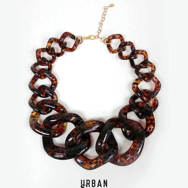 Big Chunky Necklace Etsy