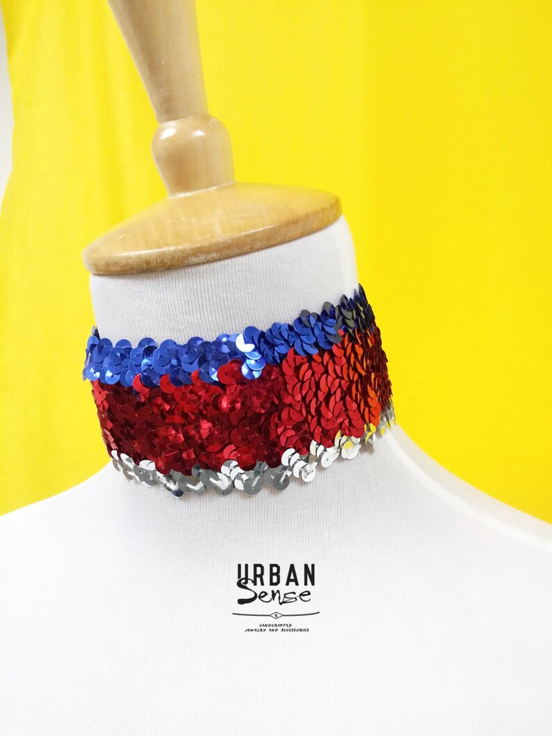 Sequin choker Clearance
