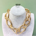 Gold or Silver Chunky Chain Link Statement Necklace, Vintage Choker,Victorian Choker, Chain Necklace, Geometric Necklace, Gift For Her
