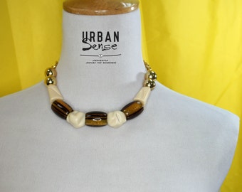 Collier de chaîne Chunky en or avec collier de déclaration unique, collier de bavoir, collier de demoiselles d’honneur, collier de fête de mode