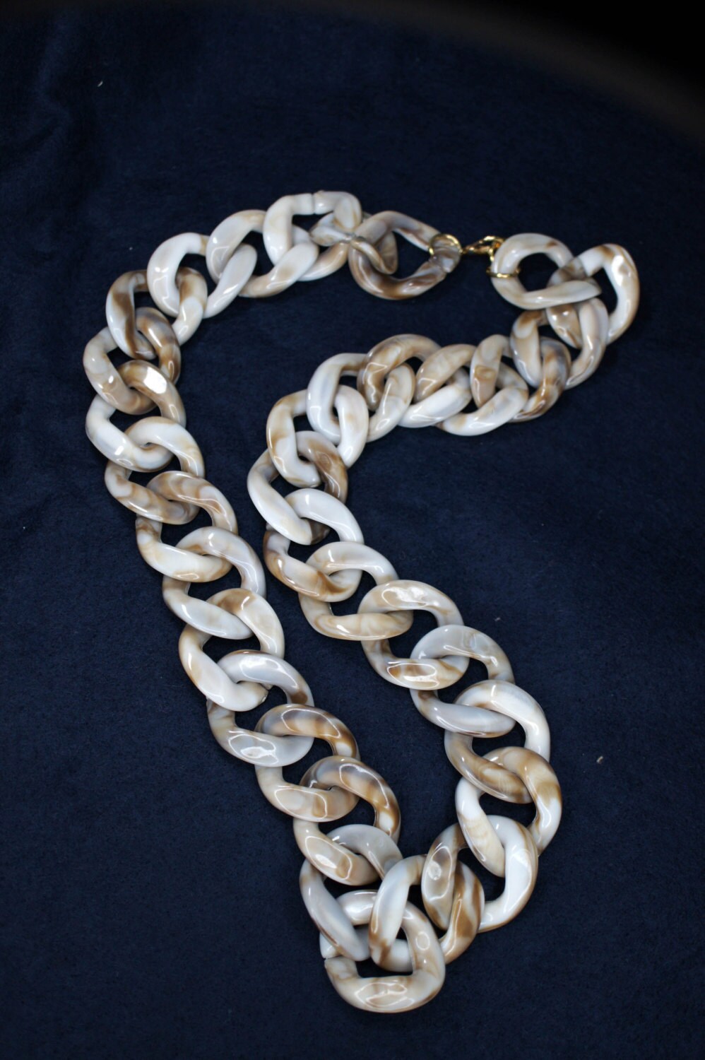 Oversized Long Chain Link Necklace Statement Necklace Bib Etsy