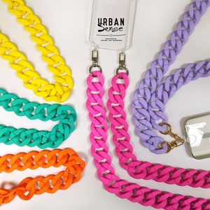 Chaîne à bandoulière mate pour coque de téléphone, lanière de téléphone réglable, collier pour téléphone, dragonne pour téléphone portable, chaîne pour téléphone, cadeau de Noël, cadeau pour elle