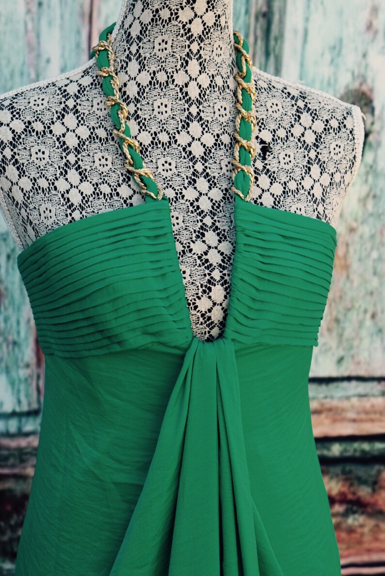 bcbg emerald green dress