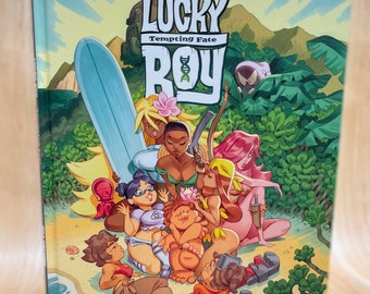 Lucky Boy: Tempting Fate- An 80 Page Full Color Graphic Novel by Bill Presing. 10x13in