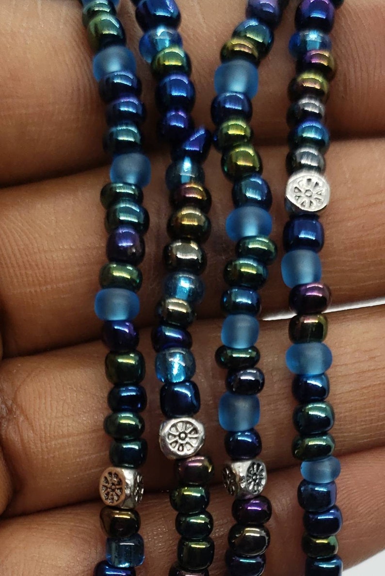 waist beads Midnight Blue