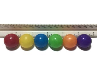 Ball Soap Embeds 7/8" Gumballs - Rainbow Set - Unscented Soap Favor