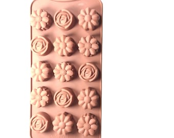 Three Flower Variety Silicone Mold 15 cavity
