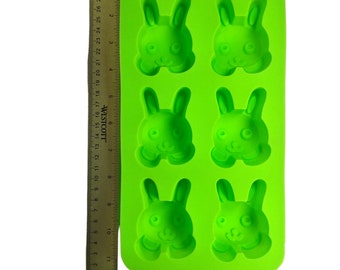 Bunny Head Bar Silicone Mold 6 cavity