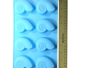 Nautilus Shell Silicone Mold 8 cavity