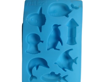 Sea Life Small Silicone Mold 8 cavity