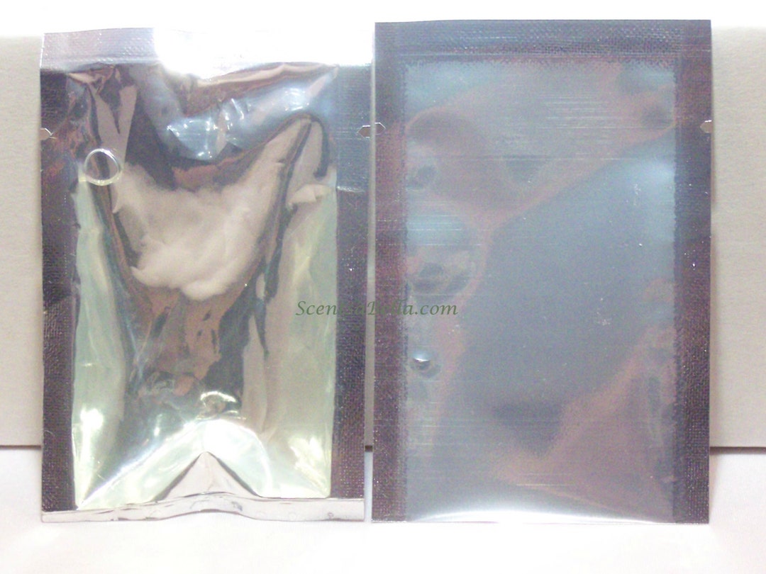 Small Silver/clear Heat Seal Sample Packets 50 Pack Etsy