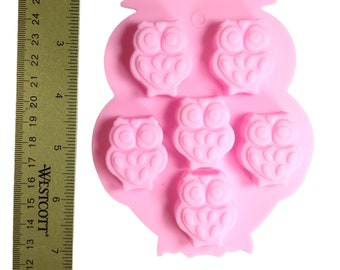 Owl Small Silicone Mold 6 cavity