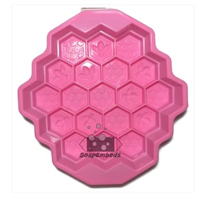 Honeybee/Honeycomb Multi Cavity Silicone Soap Mold